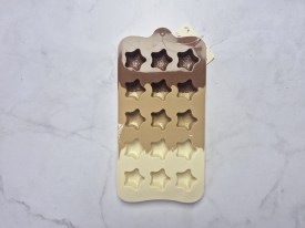 Molde silicona tricolor bombones estrellas